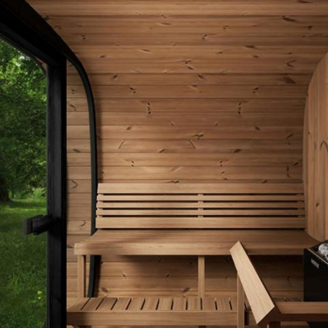 SaunaLife CL7G Cube-Series 6-Person Outdoor Home Sauna