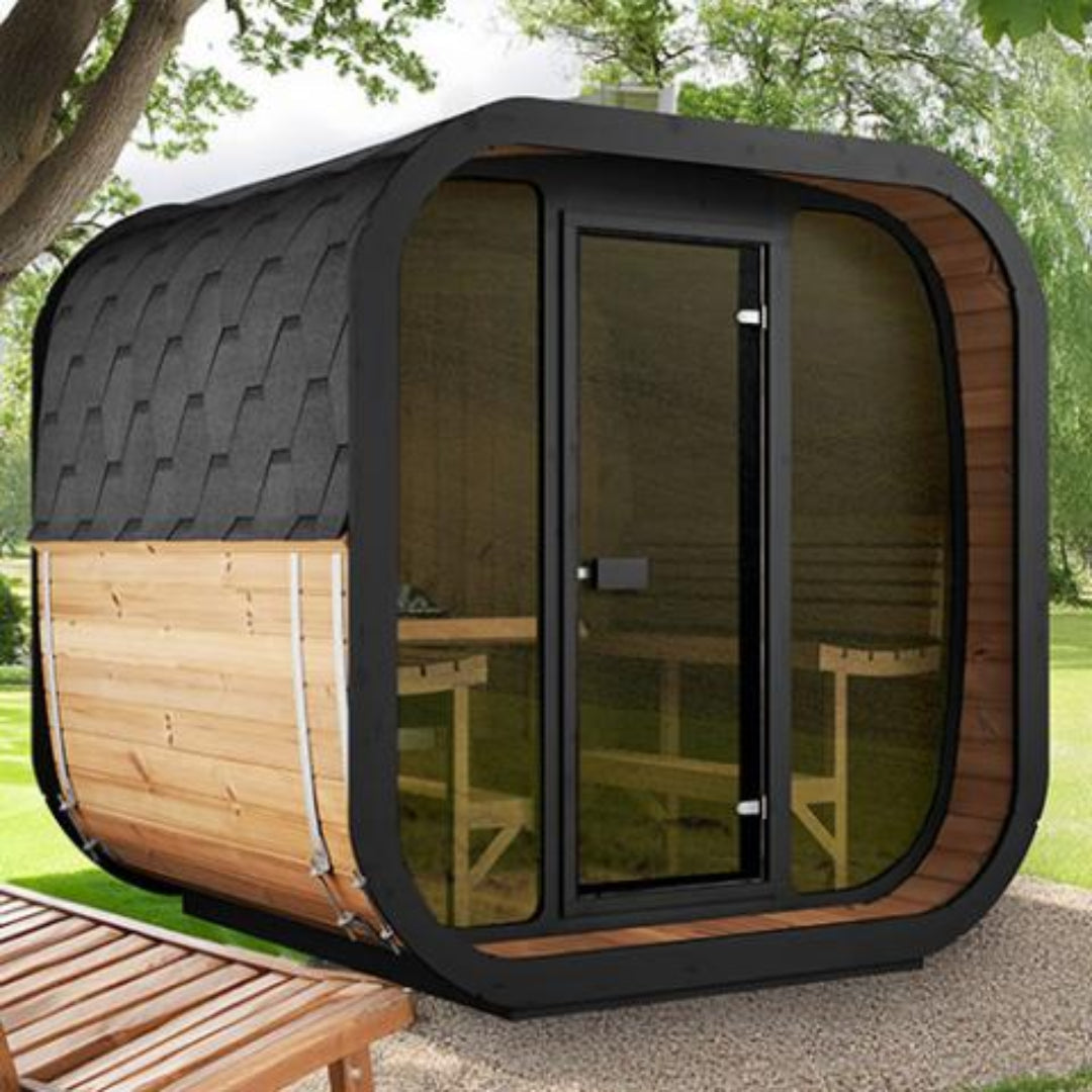SaunaLife CL7G Cube-Series 6-Person Outdoor Home Sauna