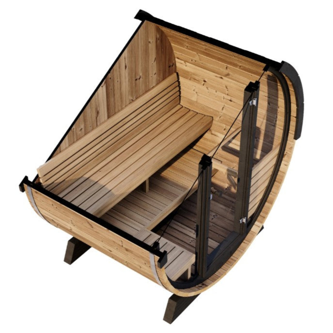 SaunaLife Ergo EE6G 4 Person Outdoor Sauna Barrel
