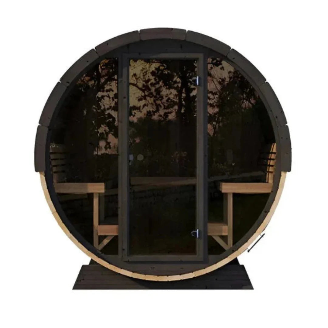 SaunaLife EE8G ERGO Series 6 Person Outdoor Sauna Barrel