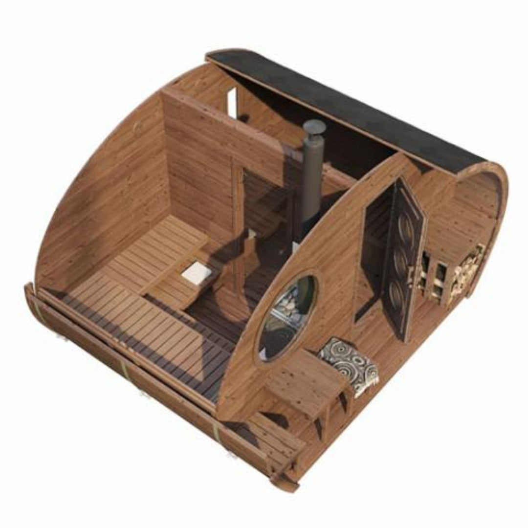 SaunaLife G11 Garden Series 8-Person Outdoor Sauna