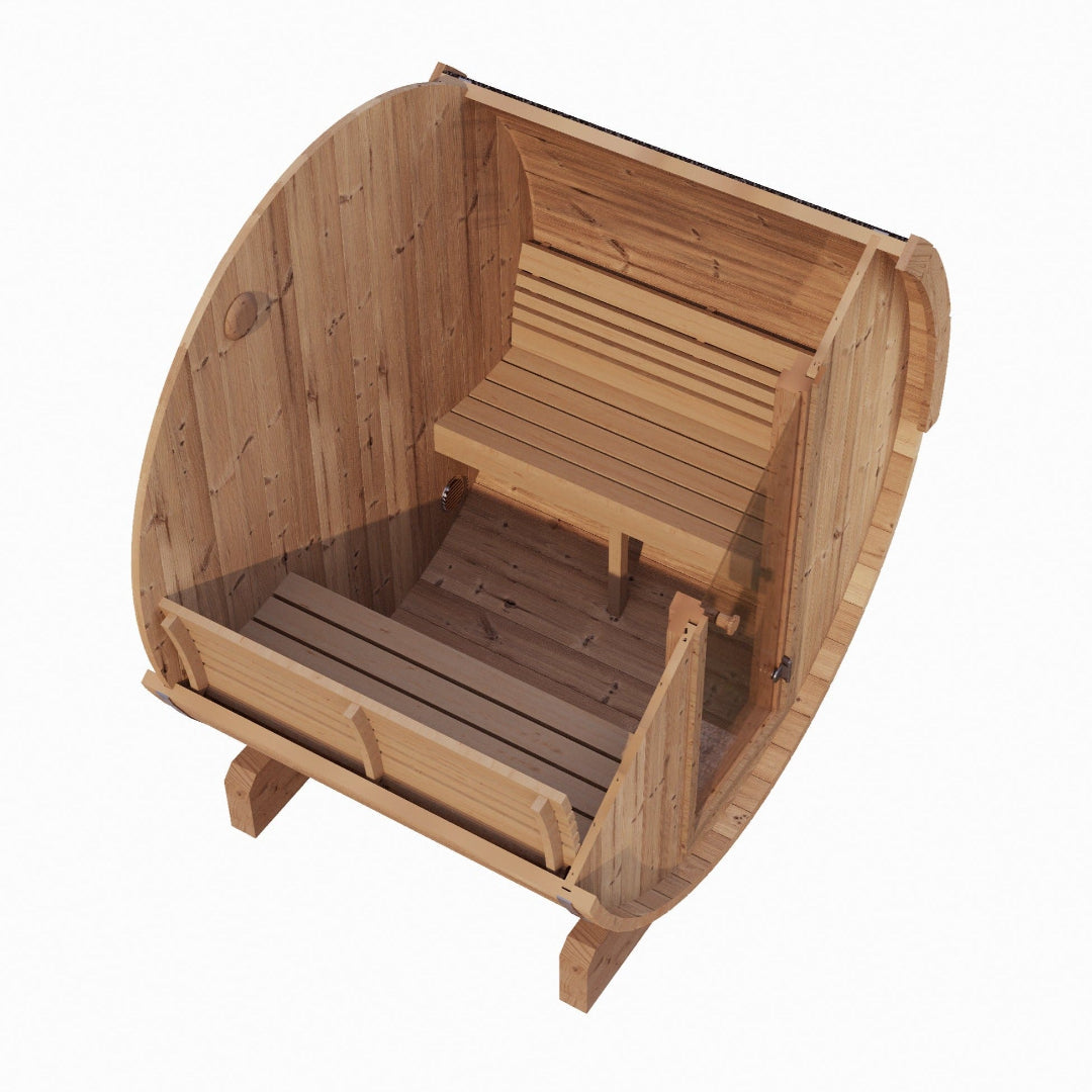 SaunaLife Model E6 ERGO Series 3 Person Barrel Sauna