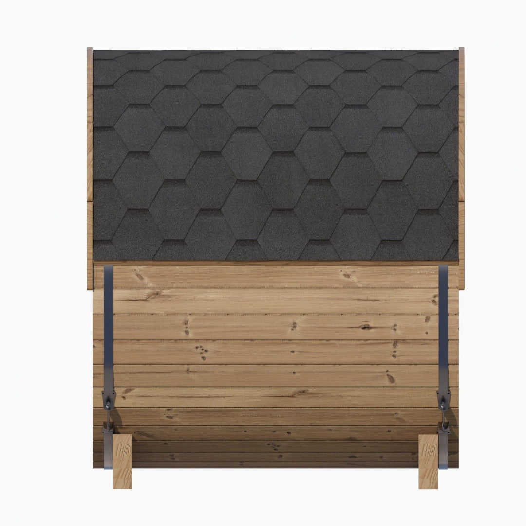 SaunaLife Model E6W 3 Person Outdoor Barrel Sauna
