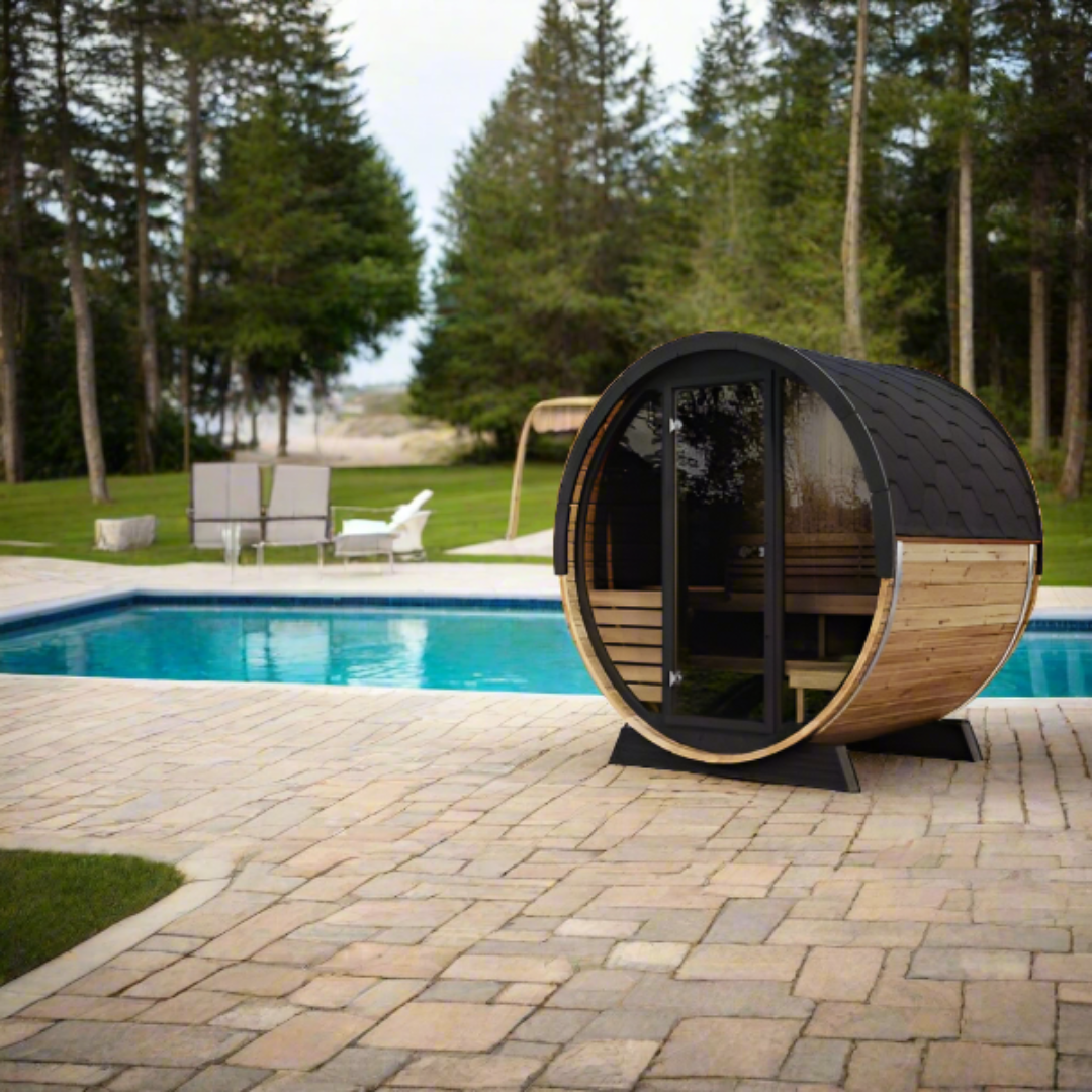 SaunaLife Ergo EE6G 4 Person Outdoor Sauna Barrel