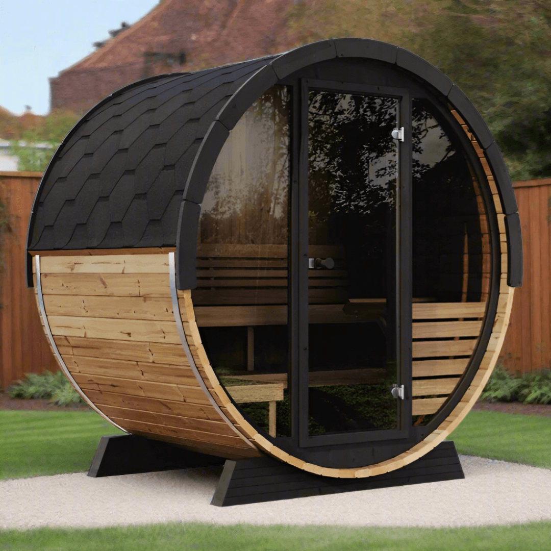 SaunaLife Ergo EE6G 4 Person Outdoor Sauna Barrel