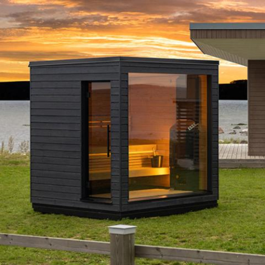 SaunaLife Model G6 Pre-Assembled 5 Person Outdoor Home Sauna