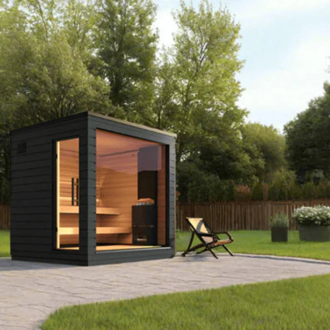 SaunaLife Model G6 Pre-Assembled 5 Person Outdoor Home Sauna