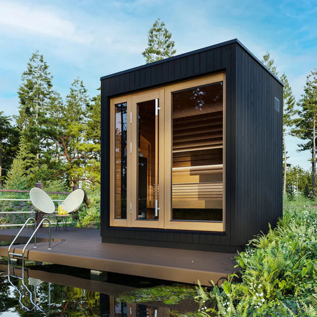 SaunaLife Model G7 Pre-Assembled 6 Person Outdoor Home Sauna
