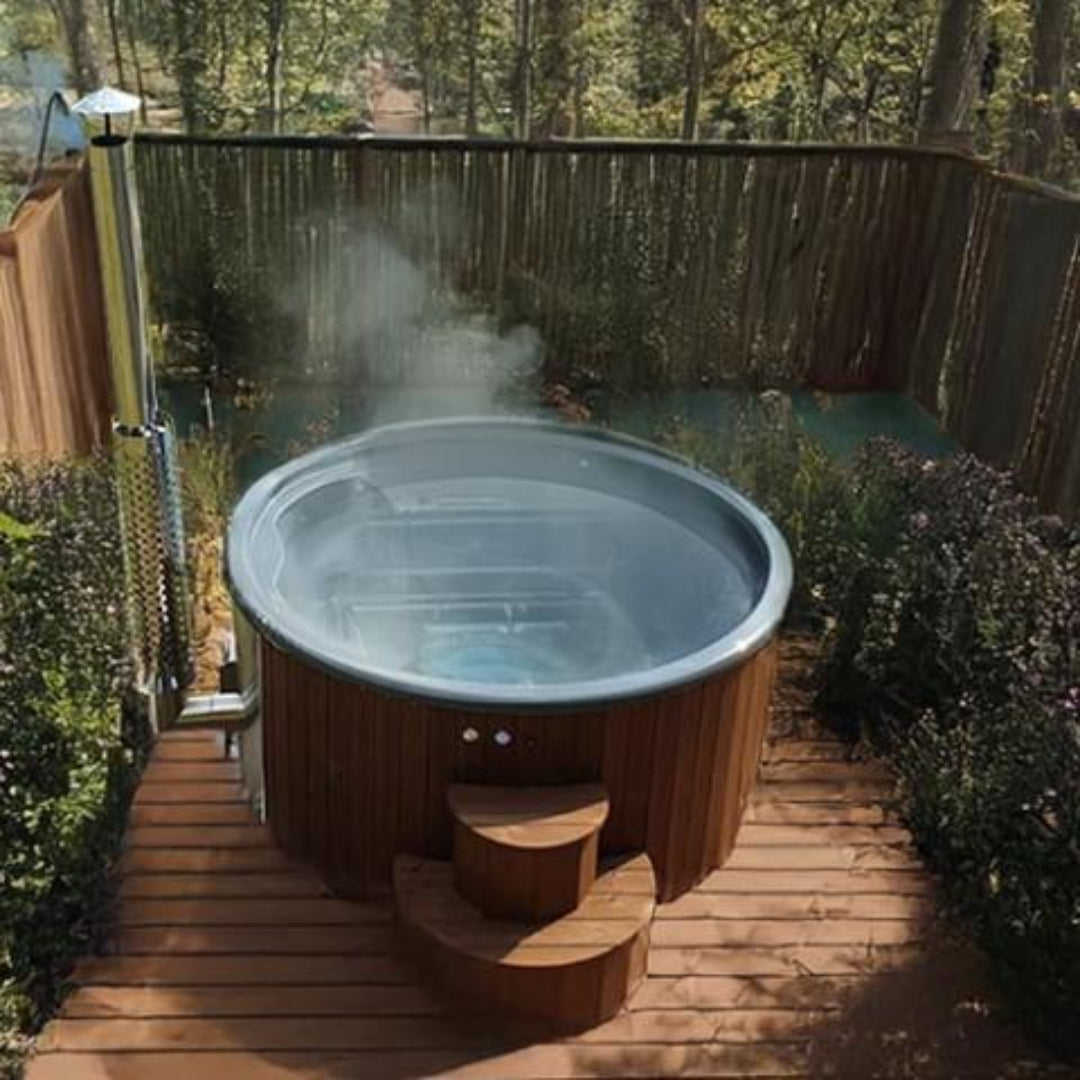 SaunaLife Model S4N Soak-Series 6 Person Wood-Fired Hot Tub