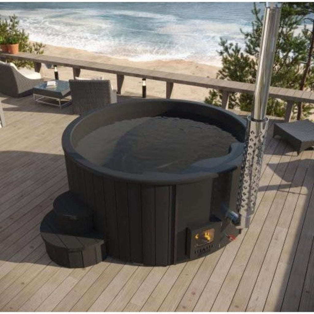SaunaLife Model S4 Soak Series 6 Person Wood-Fired Hot Tub