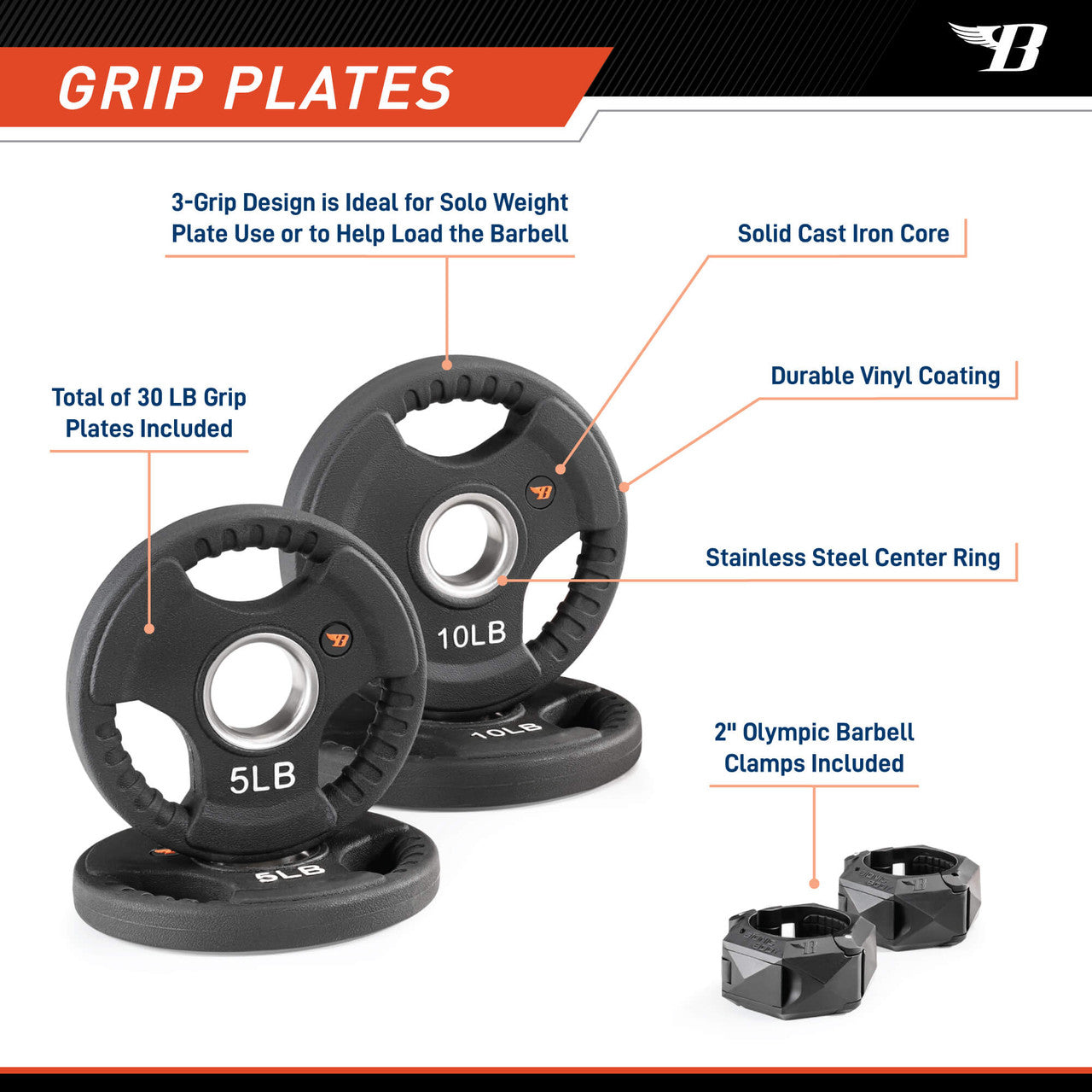 Short Olympic Barbell Weight Set 47” w/ Weight Plates collars BBOB-7645 | Bionic Body