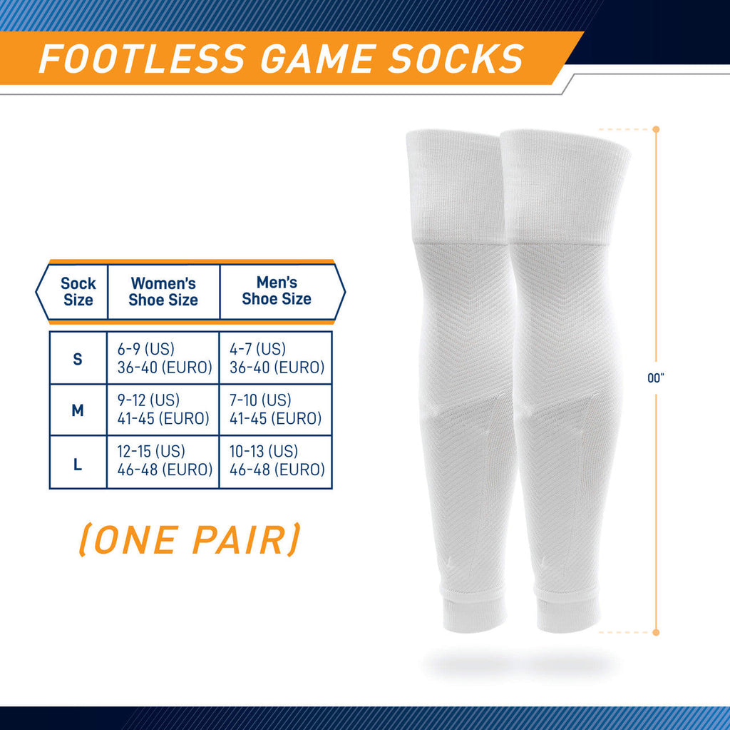 Sockapro Footless Soccer Sock / Compression Sock for Shin Guard | Marcy Sports