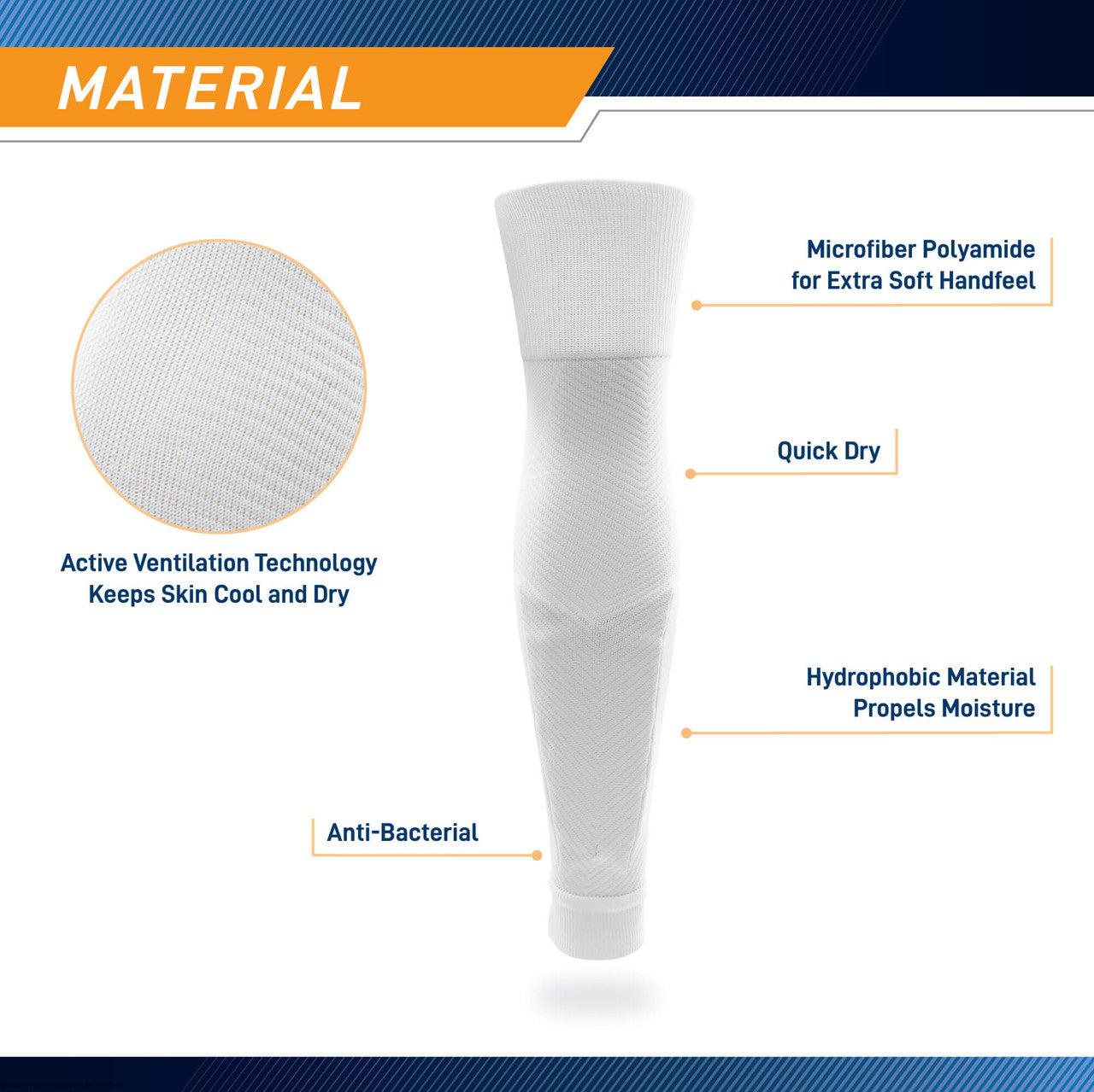 Sockapro Footless Soccer Sock / Compression Sock for Shin Guard | Marcy Sports