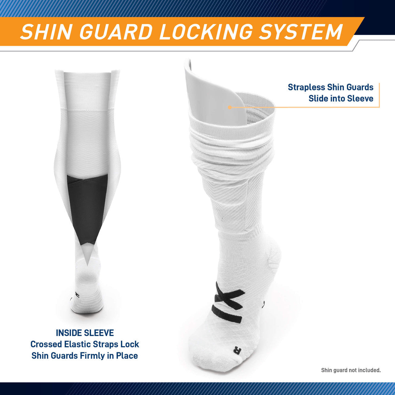 Sockapro Soccer Sock / Compression Sock for Shin Guard | Marcy Sports