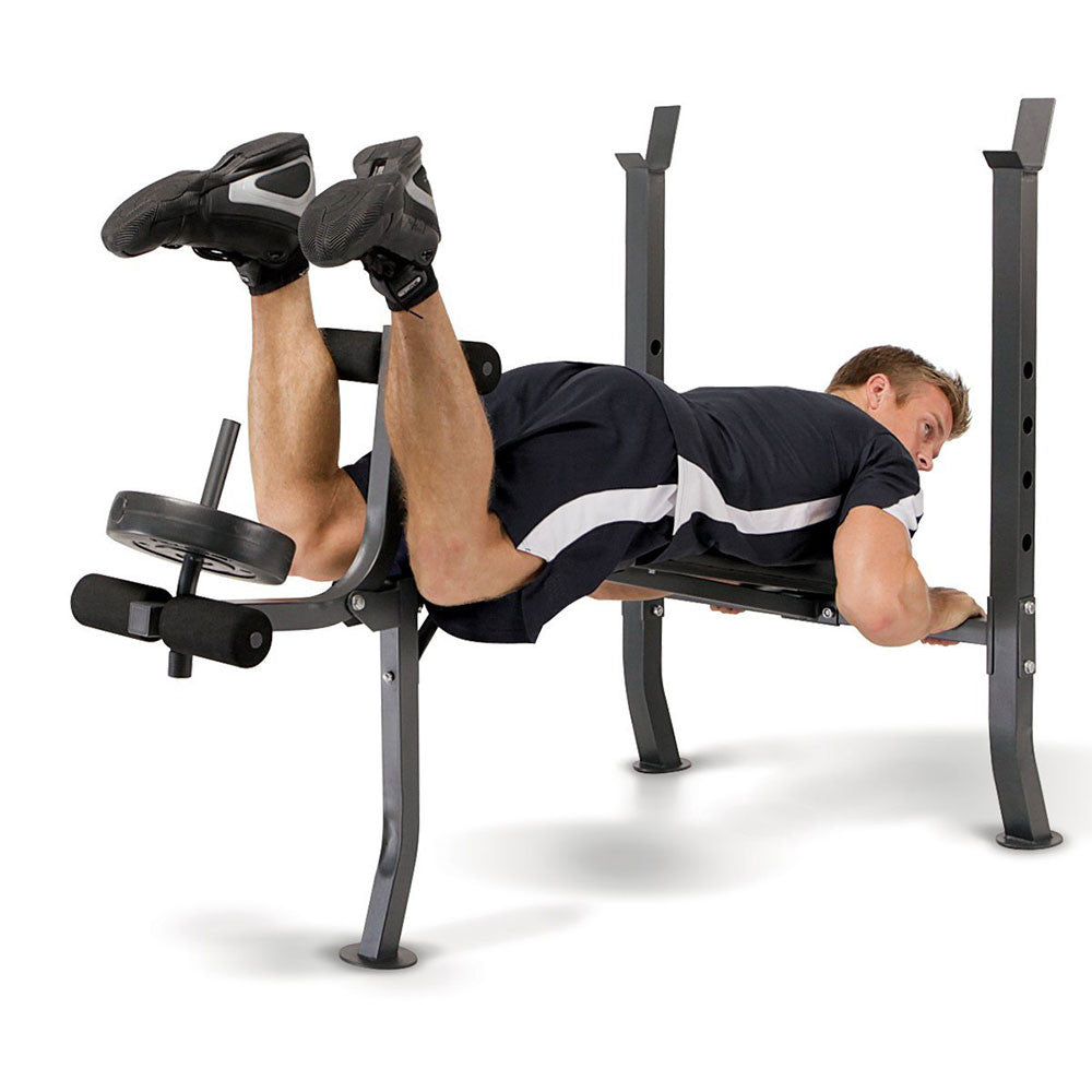 Standard Bench with 100lb Weight Set | Marcy Diamond Elite MD-2082W