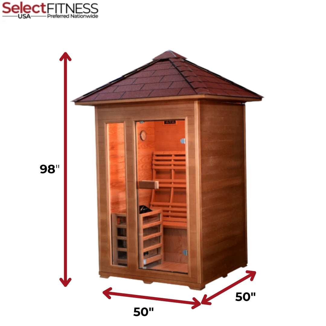 SunRay Saunas HL200D2 Bristow 2-person Traditional Sauna