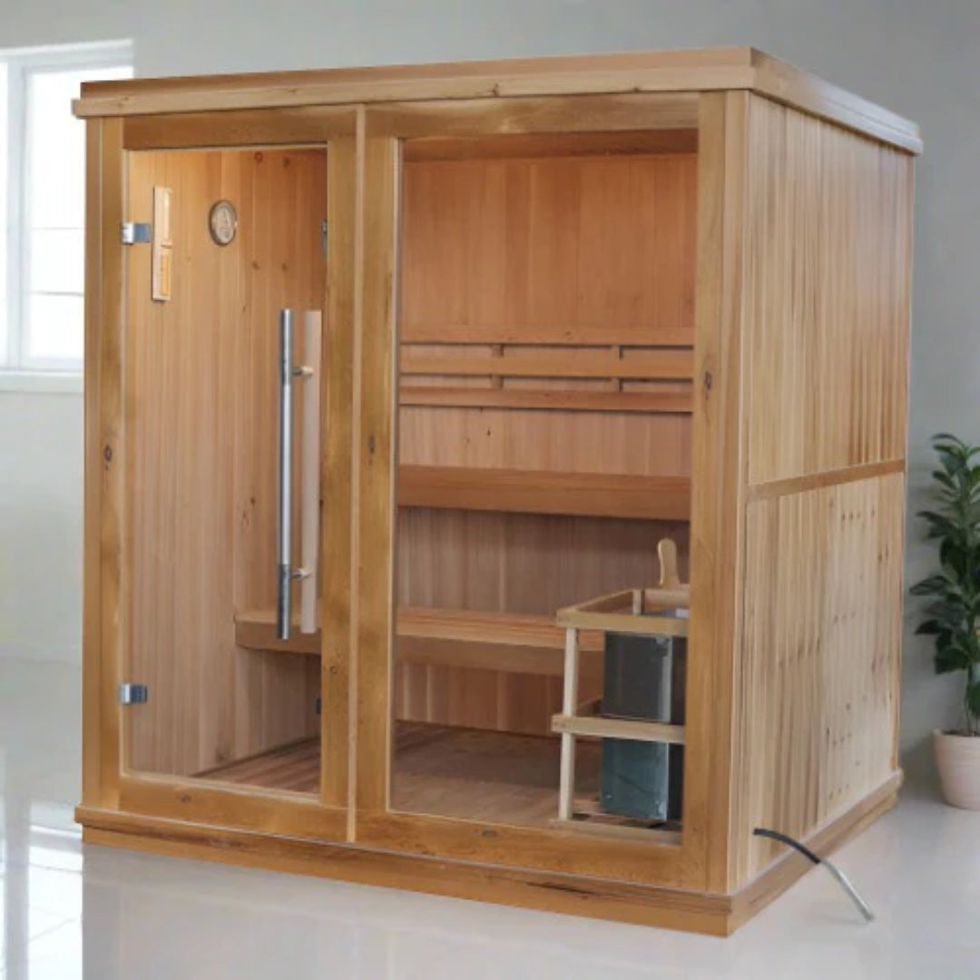 SunRay Saunas HL400TN Charleston 4 Person Traditional Sauna