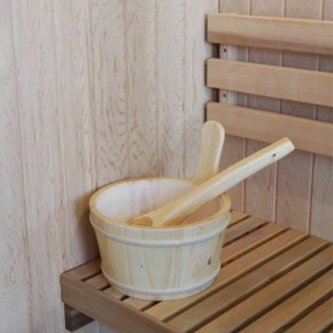 Sunray Saunas Aurora 300SH 2-4 Person Barrel Sauna