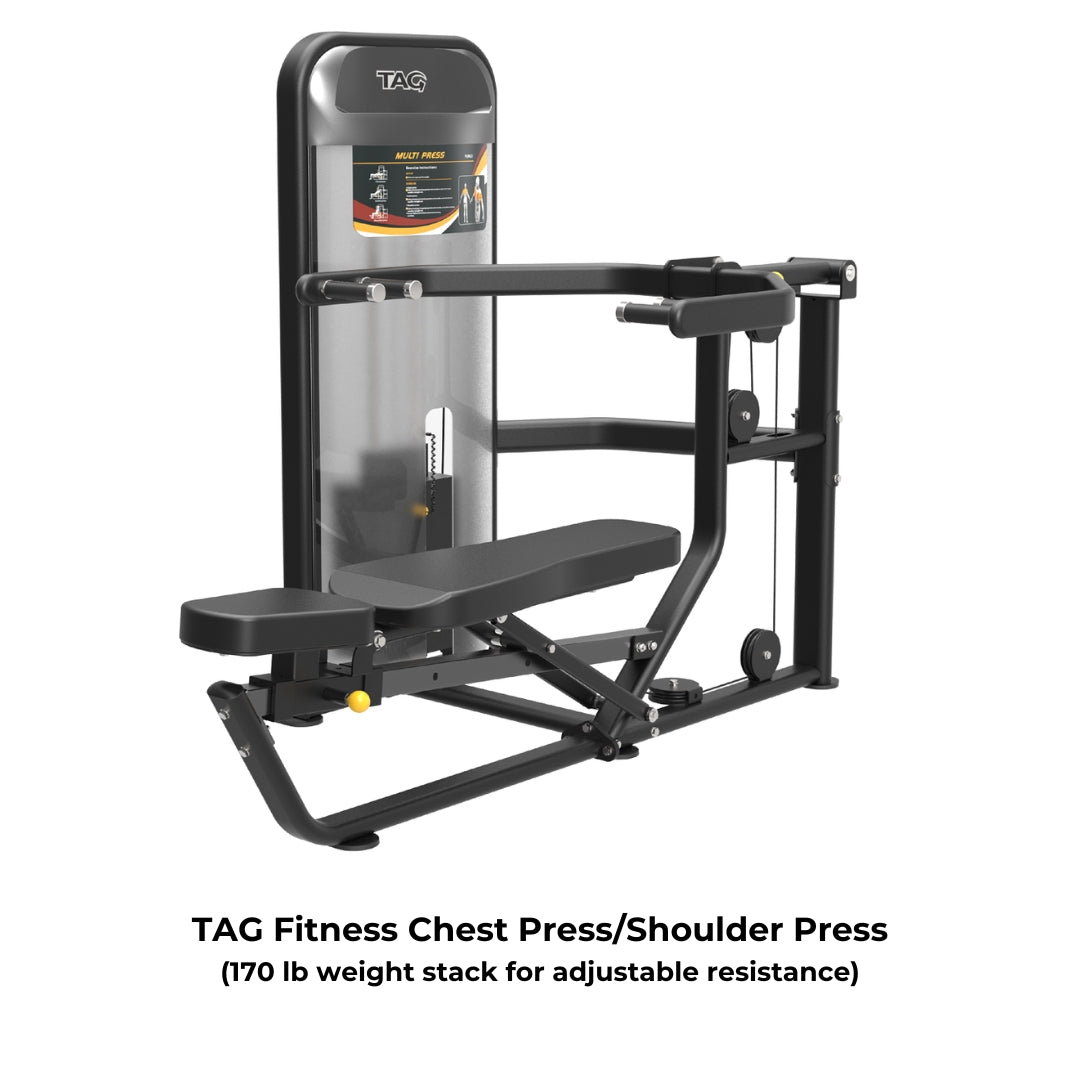 TAG Fitness Performance Chest Press/Shoulder Press Machine