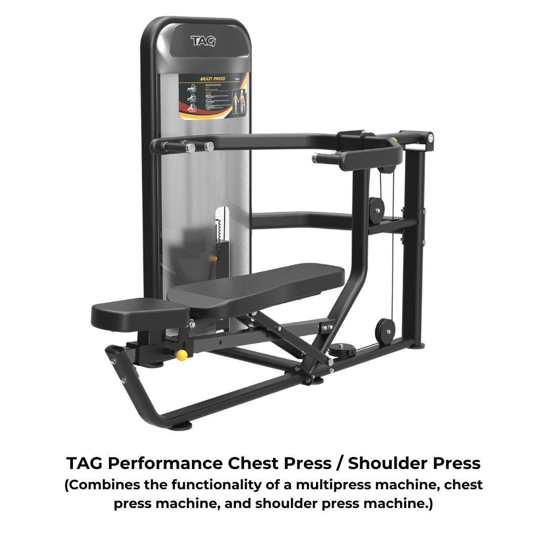 TAG Fitness Performance Chest Press/Shoulder Press Machine