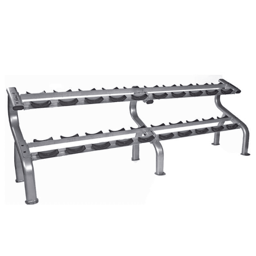 Troy Barbell 2-Tier Horizontal Dumbbell Rack- DR-10