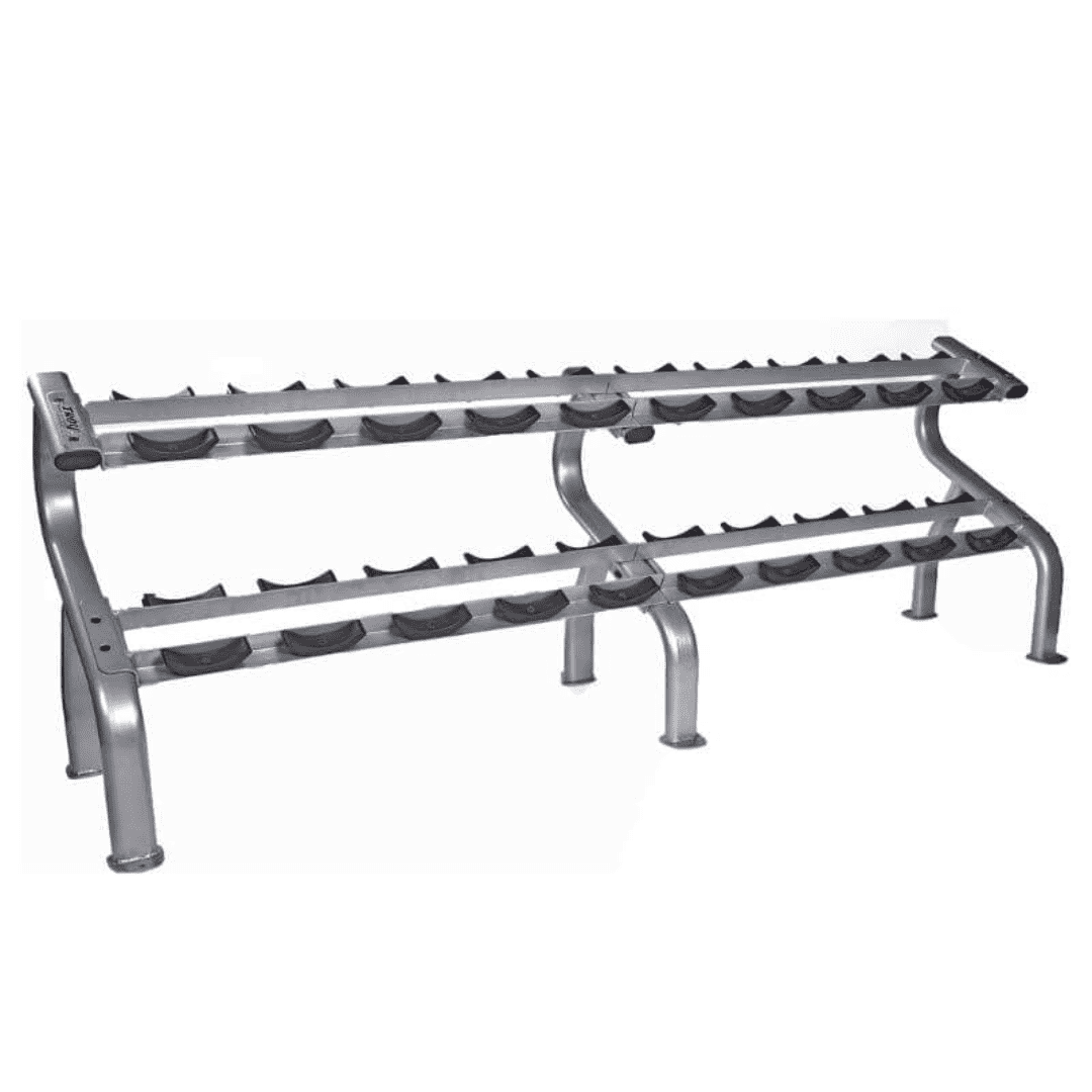 Troy Barbell 2-Tier Horizontal Dumbbell Rack- DR-10