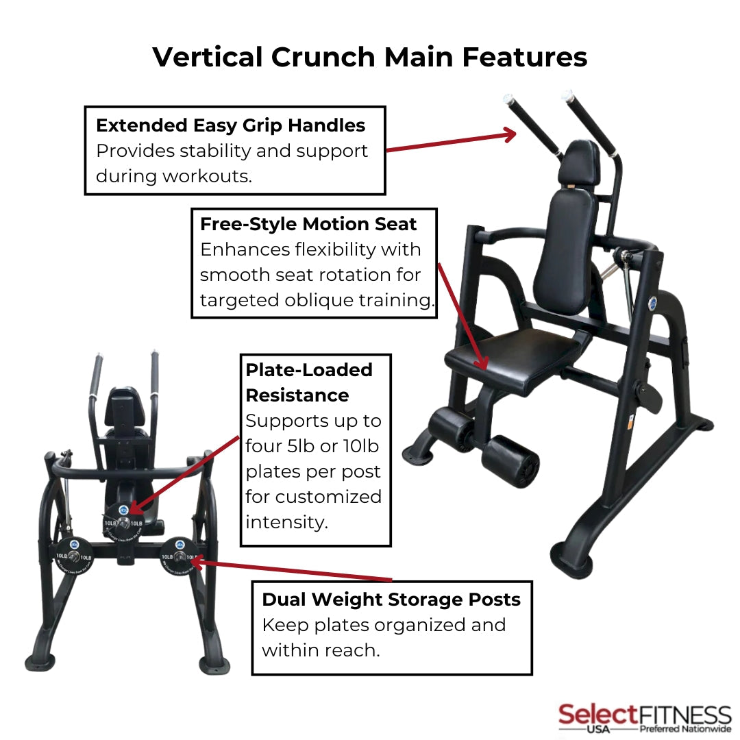 The Abs Company Vertical Crunch Ab Crunch Machine
