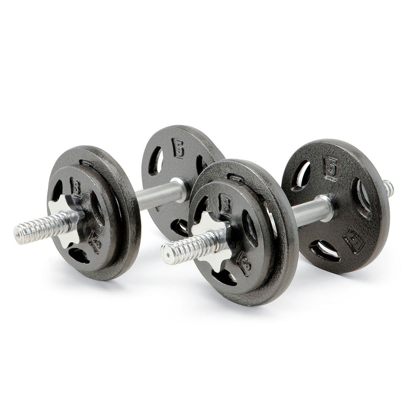 Standard 1 inch Iron 40lb Adjustable Dumbbell Set with Carrying Case | Marcy ADS-42