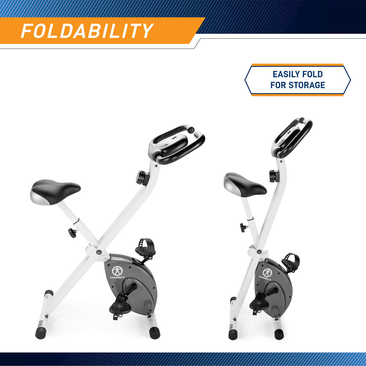 Foldable Upright Exercise Bike | Marcy NS-652
