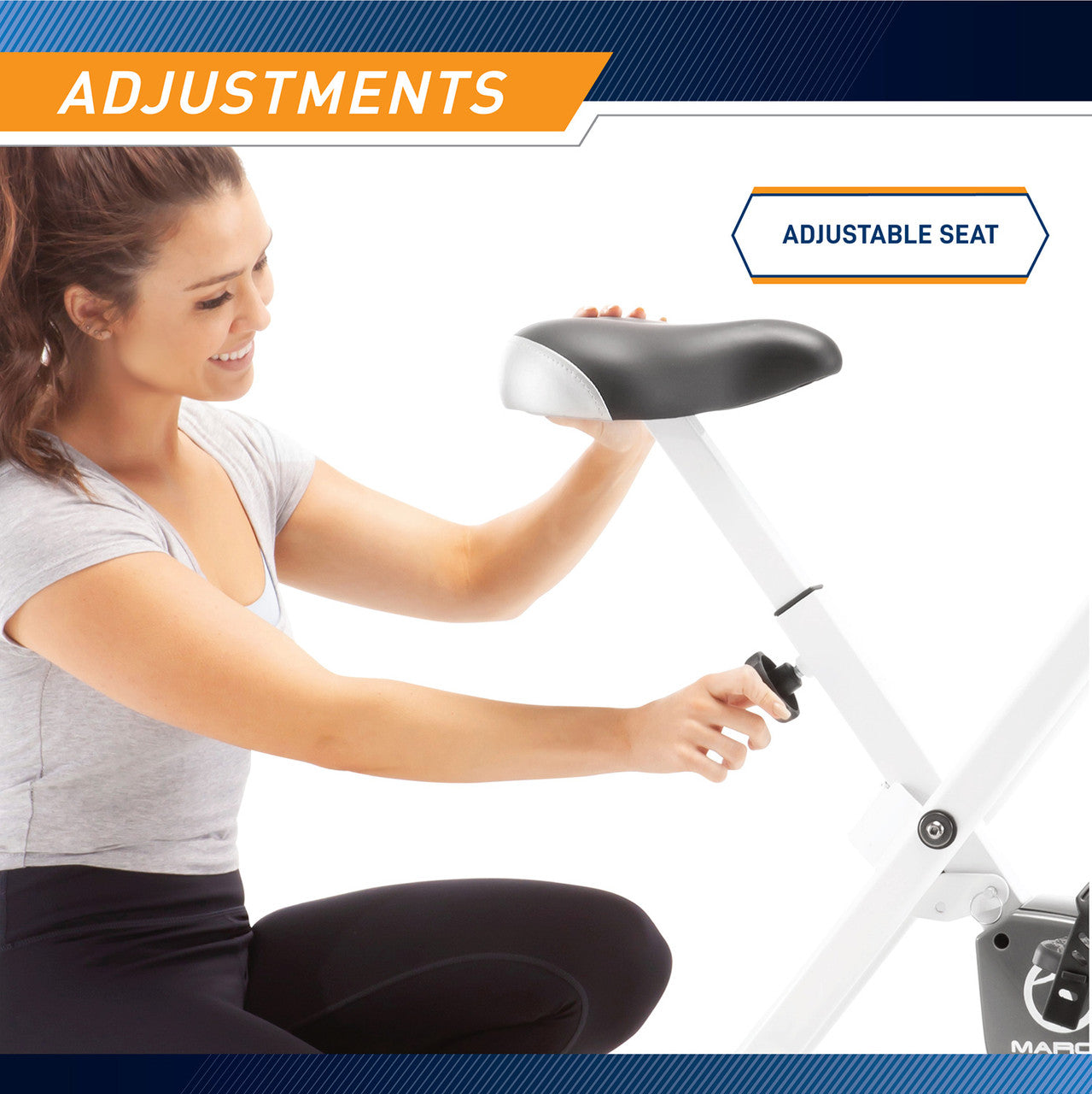Foldable Upright Exercise Bike | Marcy NS-652
