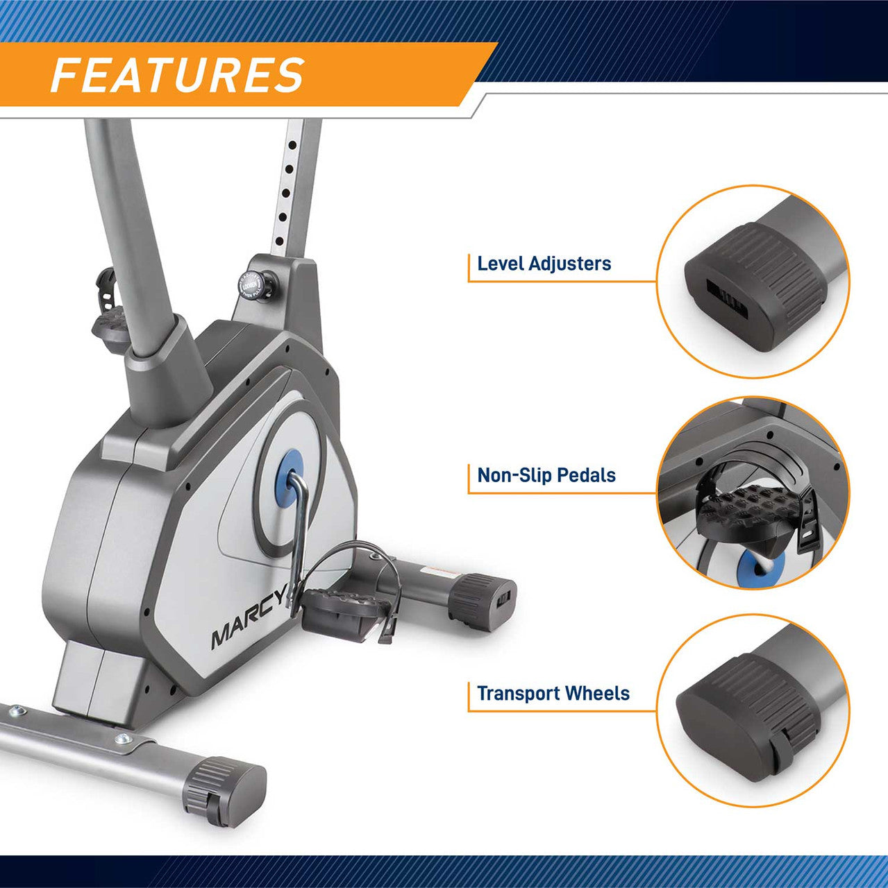 Magnetic Upright Exercise Bike | Marcy NS-40504U