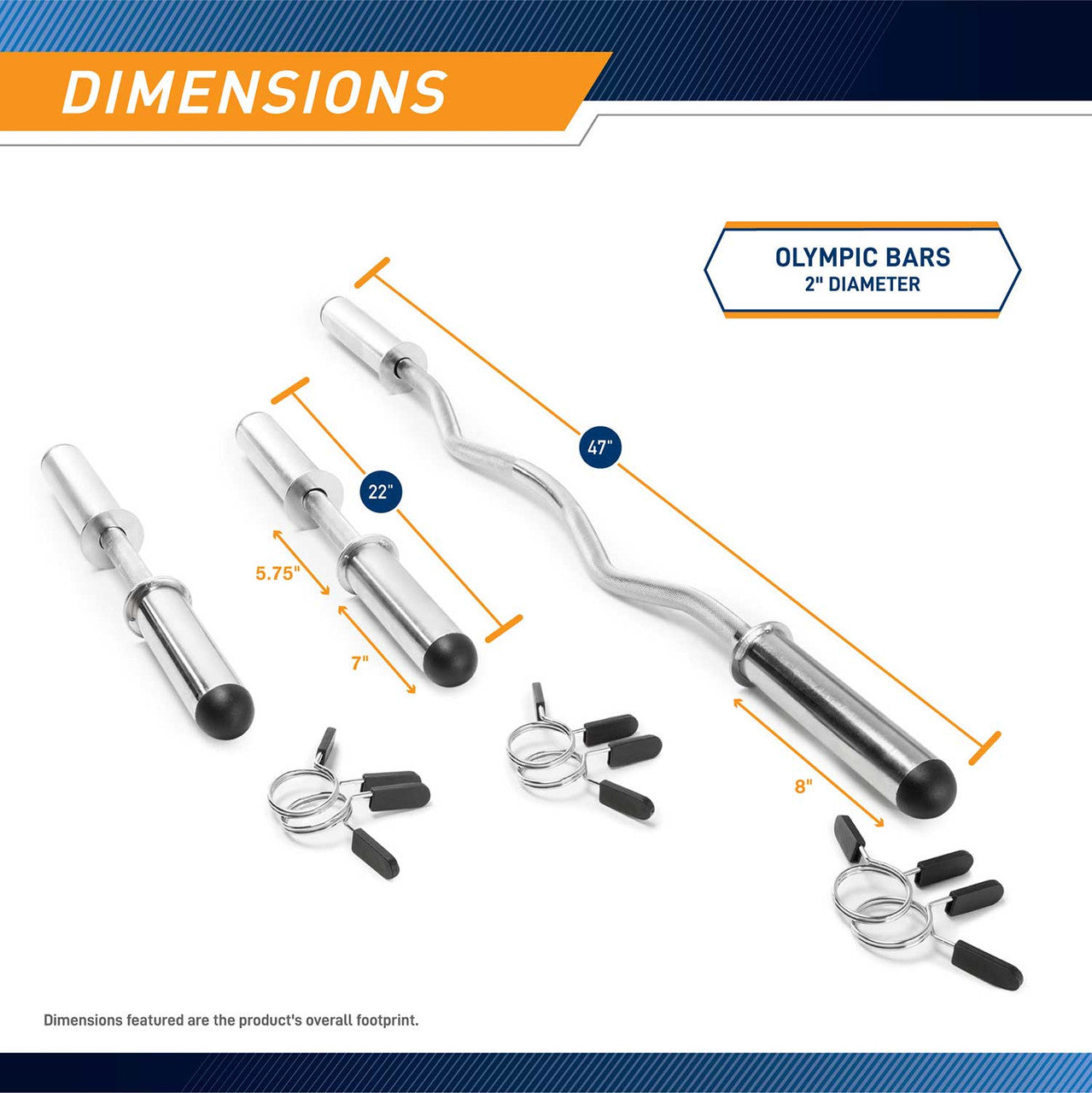 Olympic Curl Bar and Dumbbell Handle Set | ODC-21