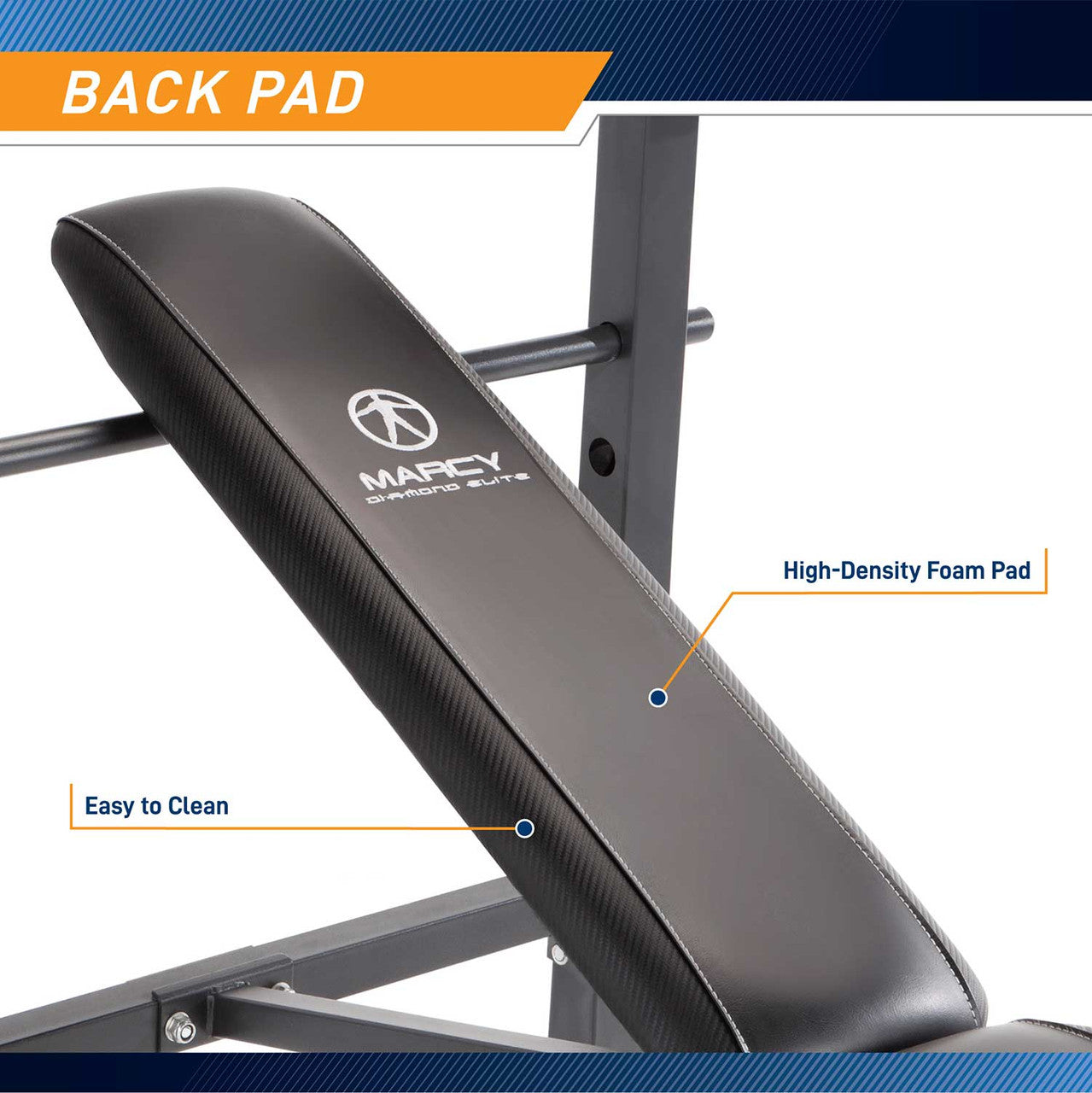Standard Bench with 100lb Weight Set | Marcy Diamond Elite MD-2082W