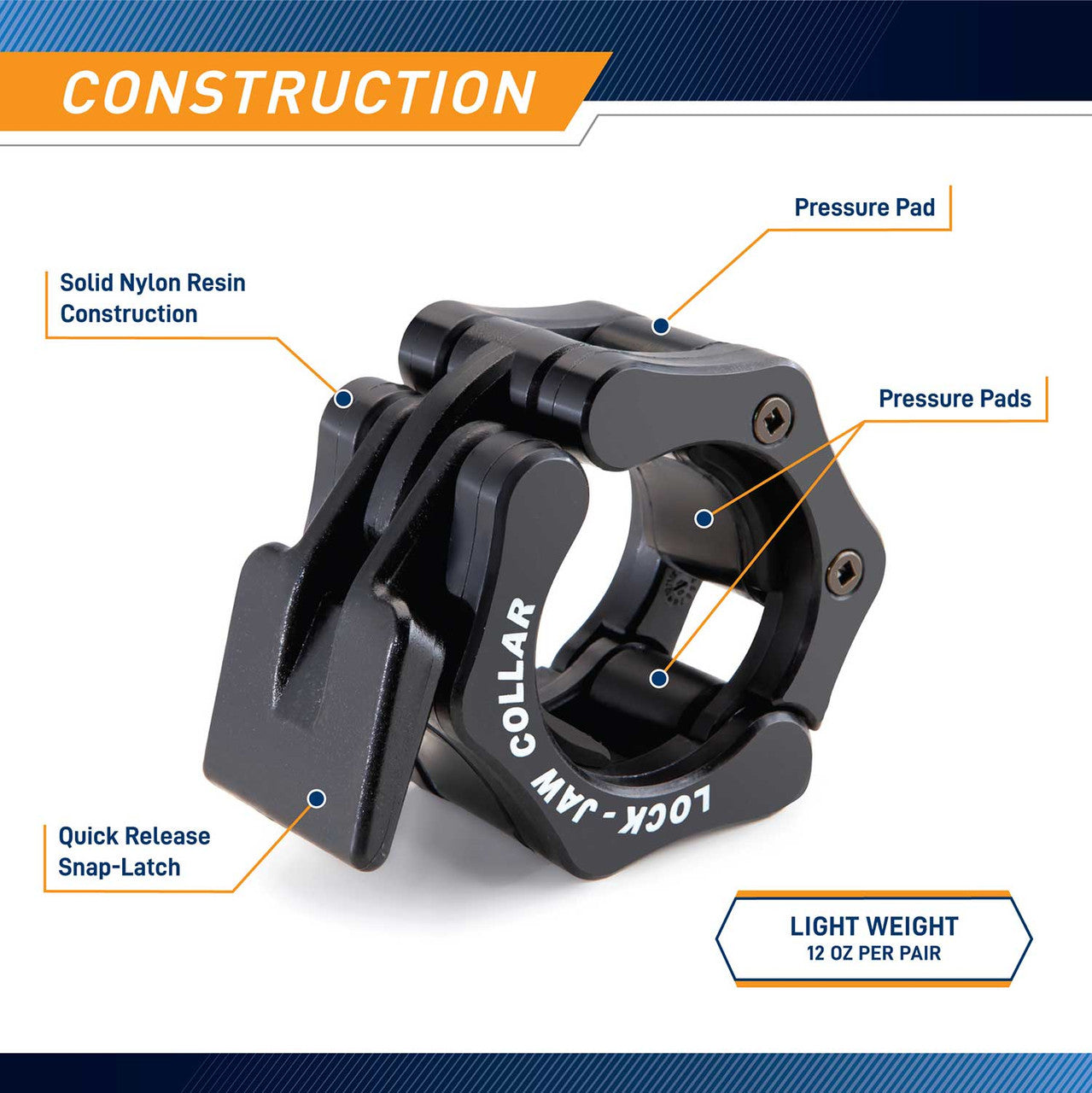 Lock Jaw Olympic Collars | OBC-5 SteelBody