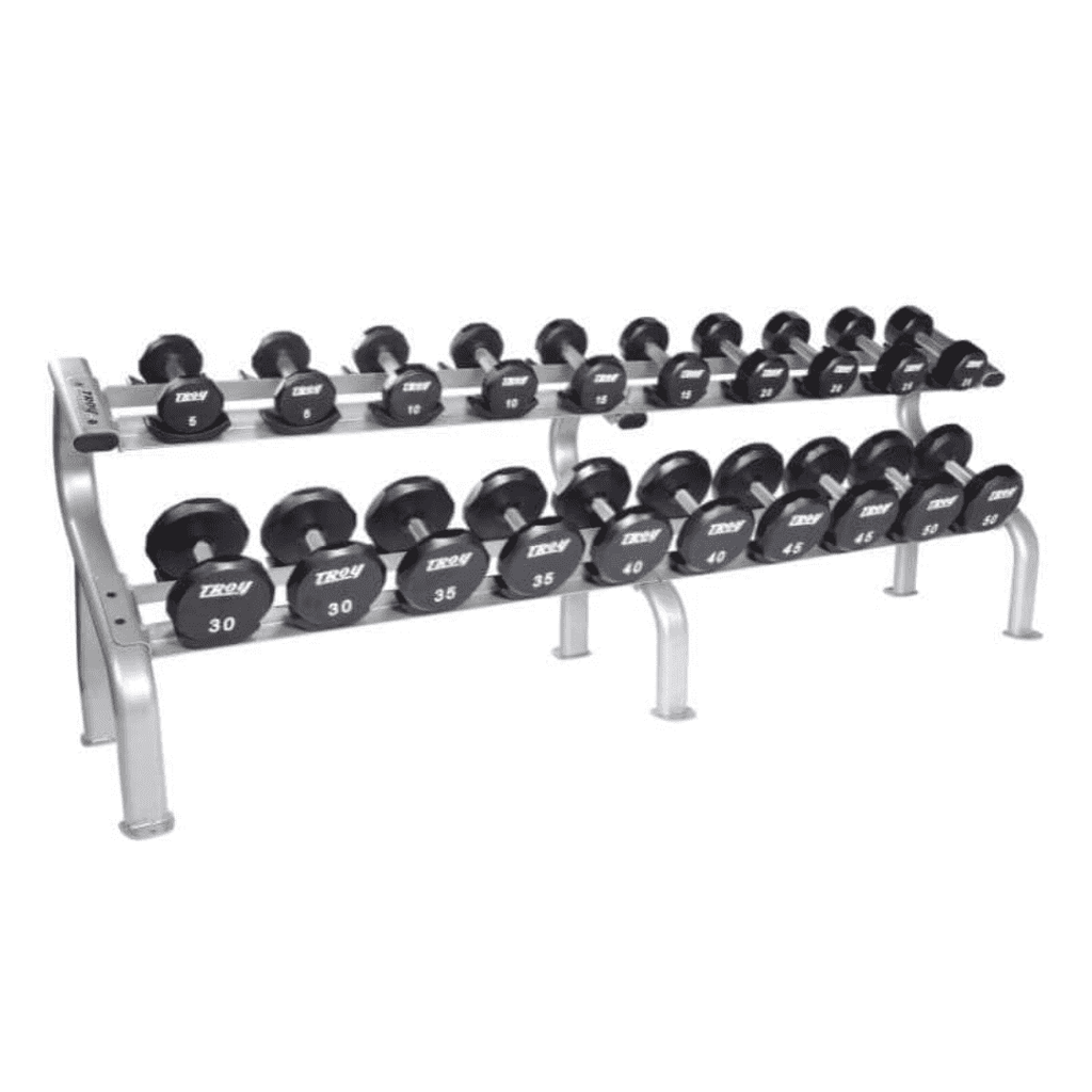 Troy Barbell 2-Tier Horizontal Dumbbell Rack- DR-10