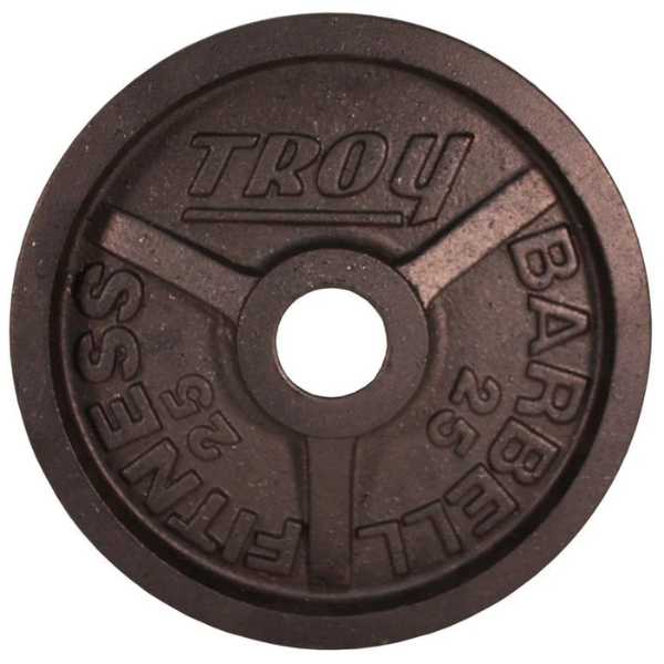 Troy Barbell Olympic Black Machined Premium Wide Flanged Plate-PO