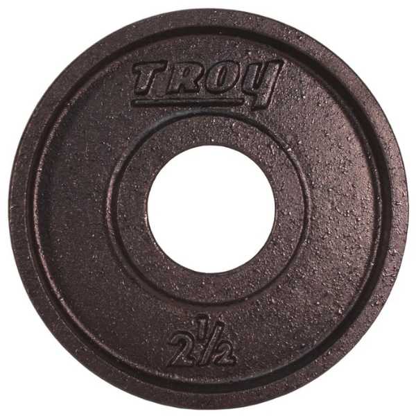 Troy Barbell Olympic Black Machined Premium Wide Flanged Plate-PO