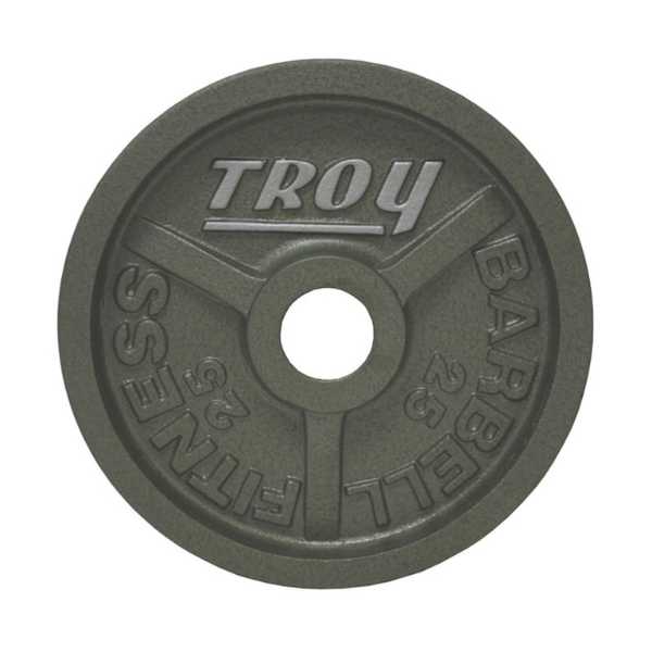 Troy Barbell Gray Wide Flange Premium Machined Olympic Plates- HO