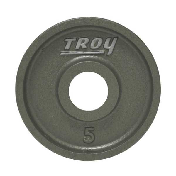 Troy Barbell Gray Wide Flange Premium Machined Olympic Plates- HO