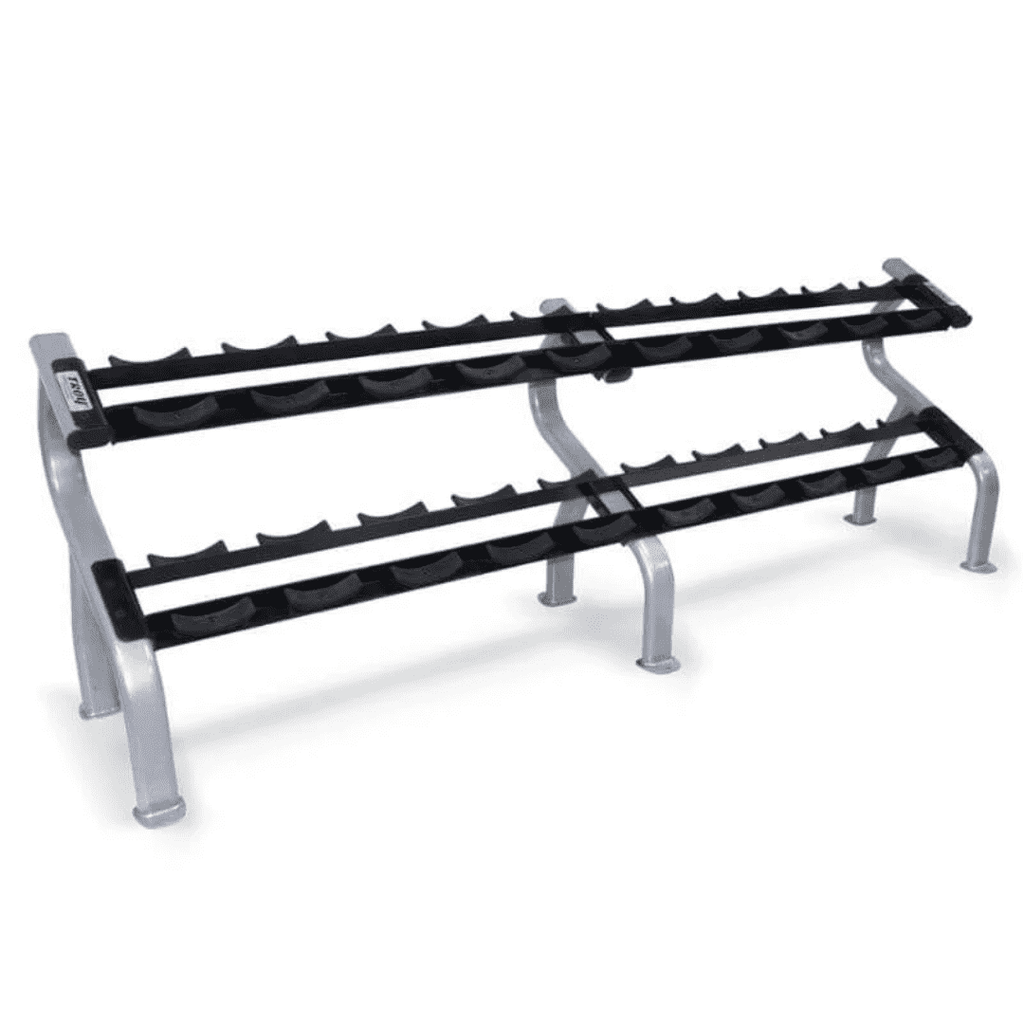Troy Barbell 2-Tier Horizontal Dumbbell Rack- DR-10