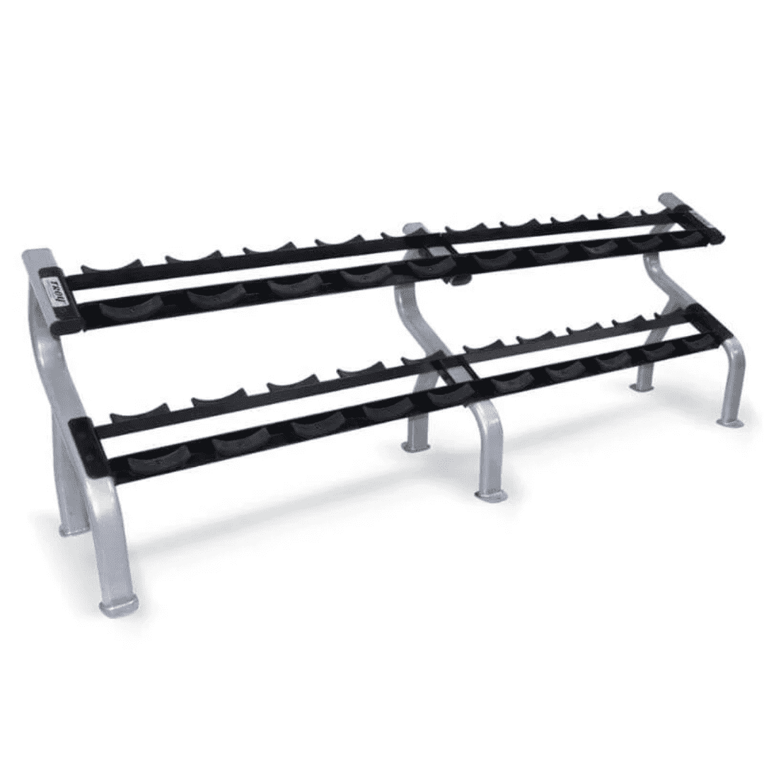 Troy Barbell 2-Tier Horizontal Dumbbell Rack- DR-10