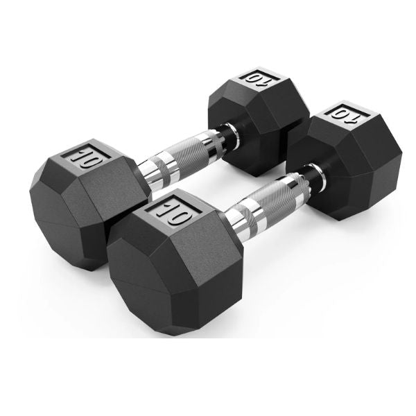 Troy VTX 8-Sided Rubber Dumbbells -SD-R