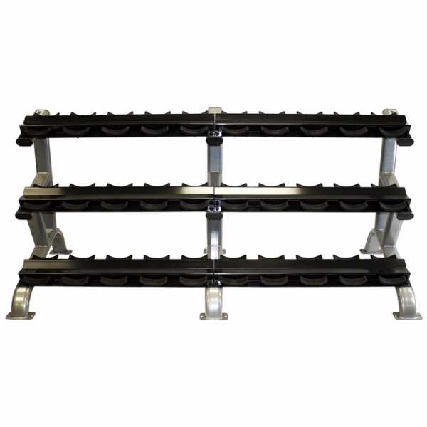Troy Barbell DR-15 3-Tier Pro Style Dumbbell Rack (15 Pair)