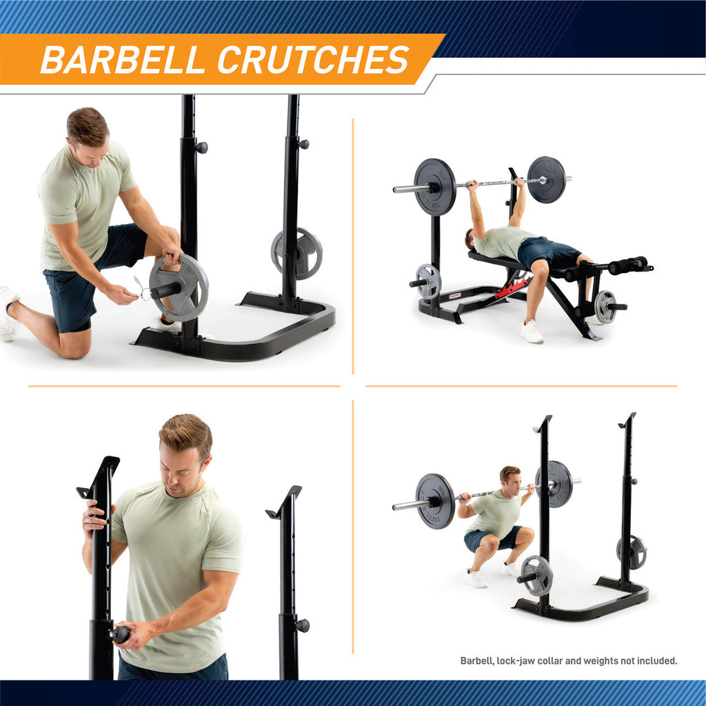 Two-Piece Olympic Weight Bench and Squat Bar Catch Marcy | MD-7836