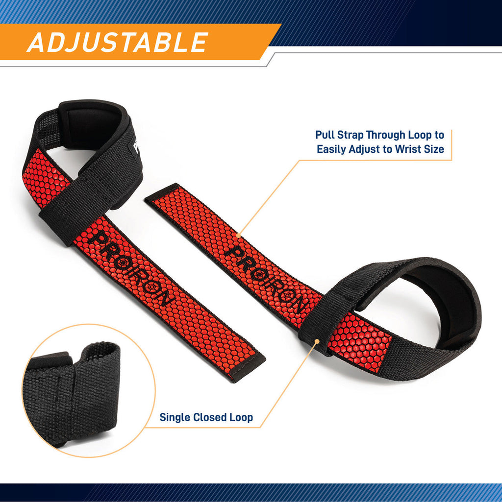 Weight Lifting Straps to Improve Grip (Pair) | ProIron PRO-ZLD01-1