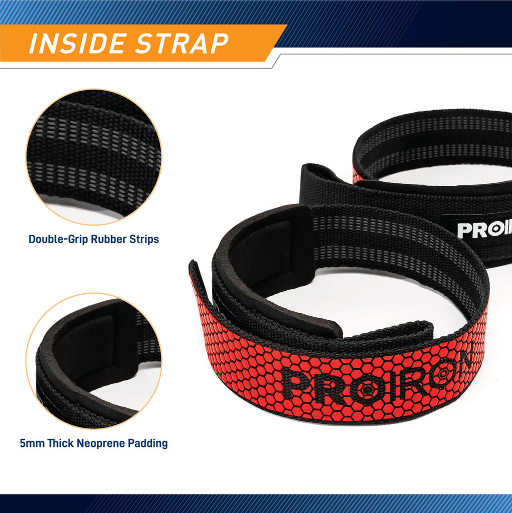 Weight Lifting Straps to Improve Grip (Pair) | ProIron PRO-ZLD01-1