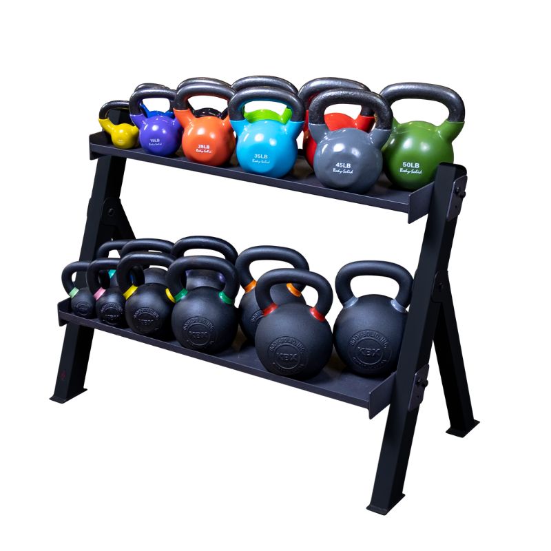 Body-Solid Dual Dumbbell/Kettlebell Rack GDKR100
