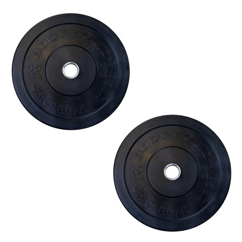 Body-Solid Chicago Extreme Colored Bumper Plates OBPXC