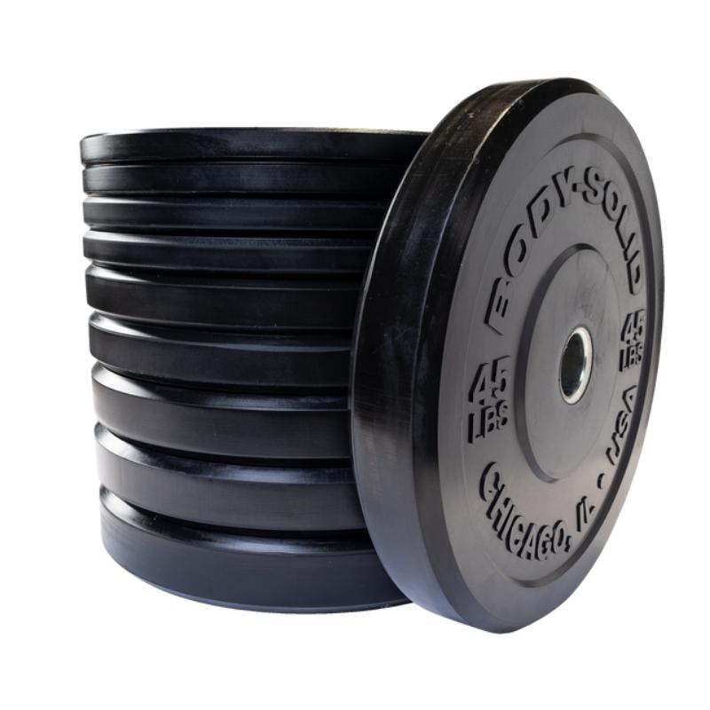 Body-Solid 260lb Chicago Extreme Bumper Plate Set OBPX260