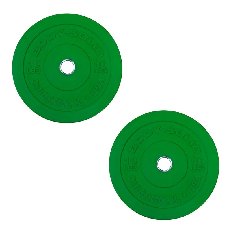 Body-Solid Chicago Extreme Colored Bumper Plates OBPXC